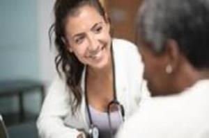 Doctor and Senior patient talking